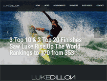 Tablet Screenshot of lukedillonsurfer.com